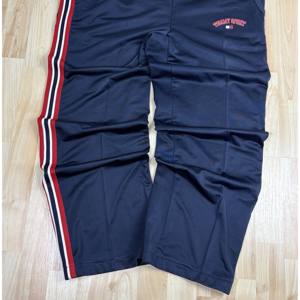 Vintage 90s Tommy Hilfiger Sweatpants / Track Pants / Size Medium / Navy - Picture 2 of 6